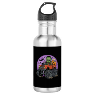 Frankenstein Monster Truck Halloween Graphic Desig 532 Ml Water Bottle