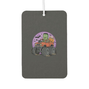 Frankenstein Monster Truck Halloween Graphic Desig Car Air Freshener
