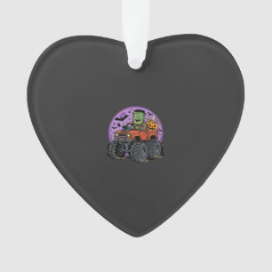 Frankenstein Monster Truck Halloween Graphic Desig Ornament