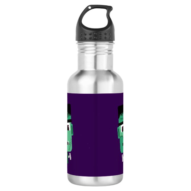 Frankenstein Monster's Head 532 Ml Water Bottle (Front)