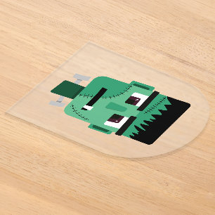 Frankenstein Monster's Head Acrylic Invitations