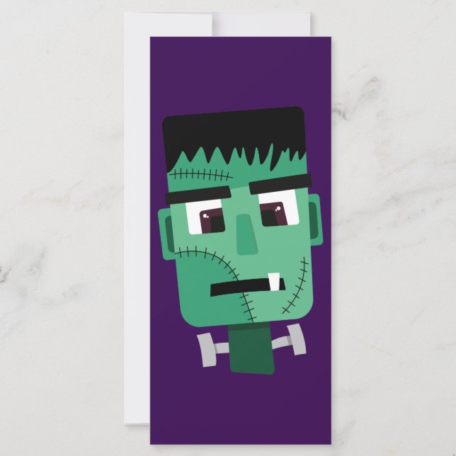Frankenstein Monster's Head Card (Front)