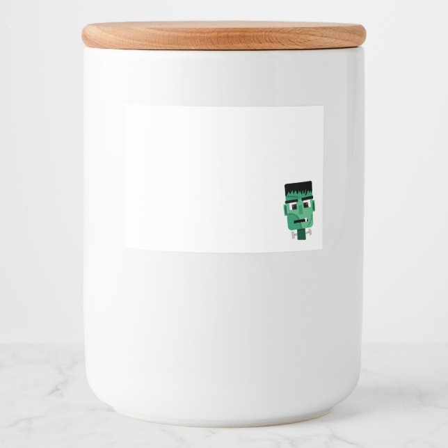 Frankenstein Monster's Head Food Label (Front)