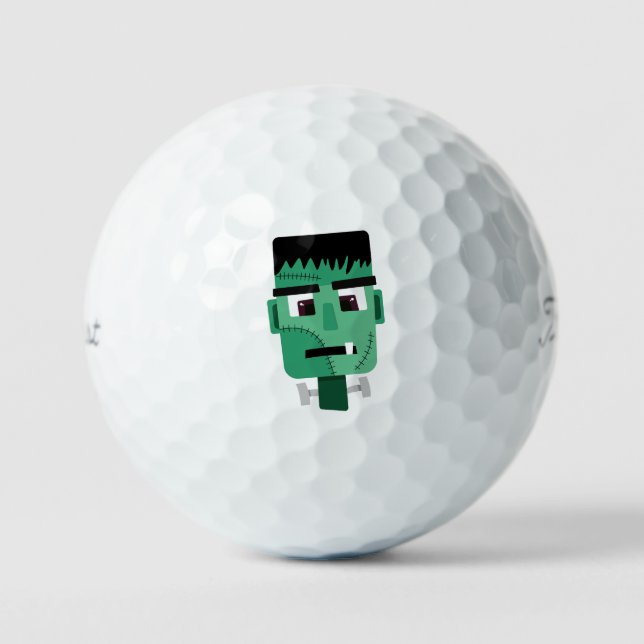 Frankenstein Monster's Head Golf Balls (Front)
