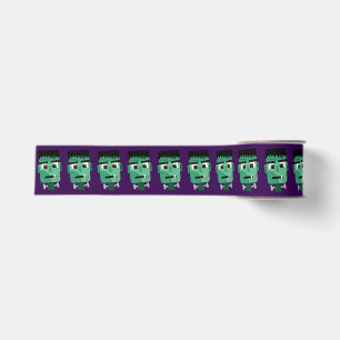 Frankenstein Monster's Head Grosgrain Ribbon