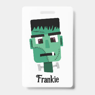 Frankenstein Monster's Head ID Badge