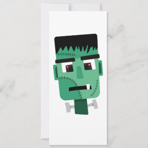 Frankenstein Monster's Head Invitation