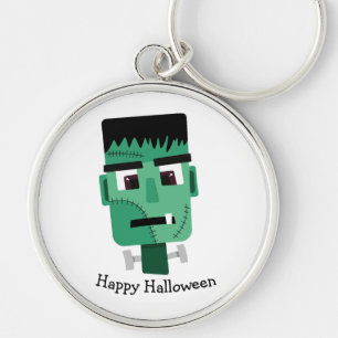 Frankenstein Monster's Head Key Ring