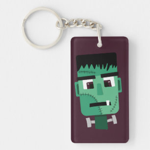 Frankenstein Monster's Head Key Ring