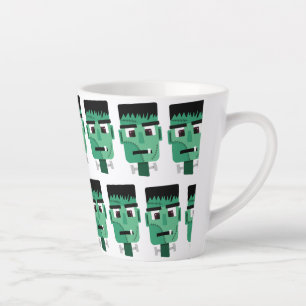 Frankenstein Monster's Head Latte Mug
