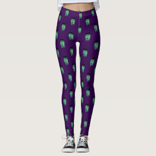 Frankenstein Monster's Head Leggings
