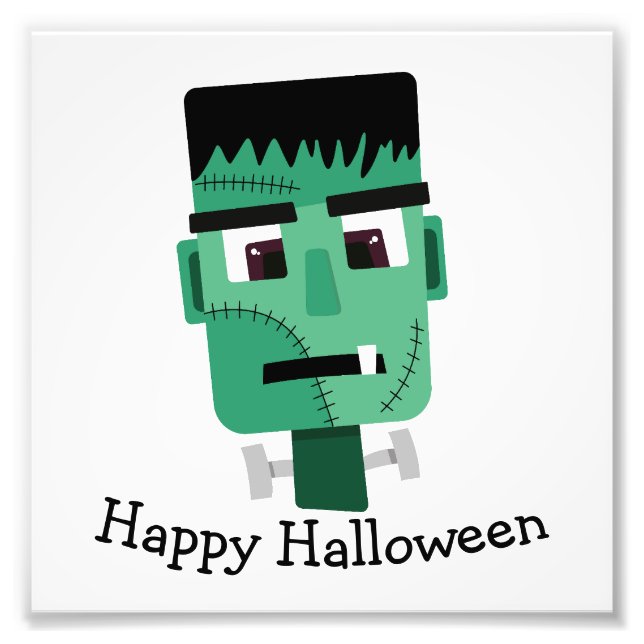 Frankenstein Monster's Head Photo Print (Front)