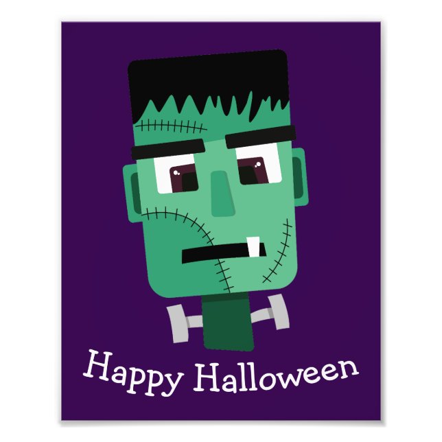Frankenstein Monster's Head Photo Print (Front)