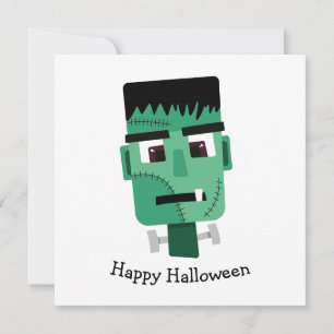 Frankenstein Monster's Head Save The Date