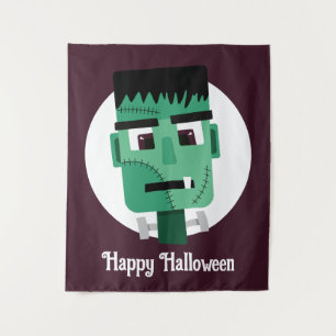 Frankenstein Monster's Head Tapestry