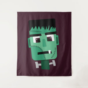 Frankenstein Monster's Head Tapestry