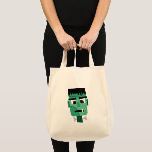 Frankenstein Monster's Head Tote Bag