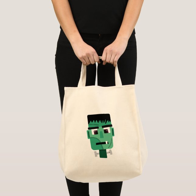 Frankenstein Monster's Head Tote Bag (Front (Product))