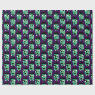 Frankenstein Monster's Head Wrapping Paper