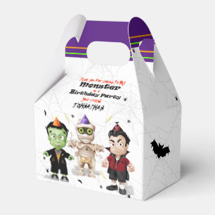 Frankenstein Mummy Dracula Halloween Birthday Favour Box