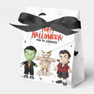 Frankenstein Mummy Dracula Halloween Monster Party Favour Box