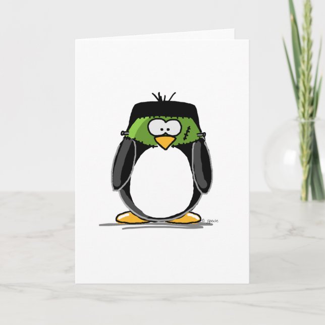 Frankenstein Penguin Card (Front)