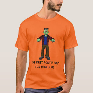 Frankenstein Recycling Halloween T-Shirt