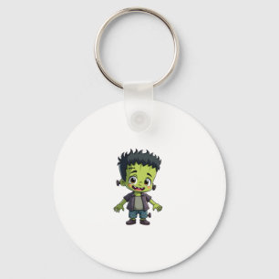 Frankenstein�s Monster � Cute Halloween Cartoon Sh Key Ring