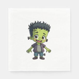 Frankenstein’s Monster – Cute Halloween Cartoon Sh Napkin