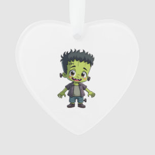 Frankenstein�s Monster � Cute Halloween Cartoon Sh Ornament