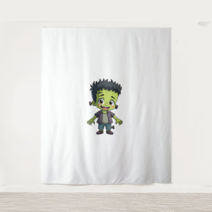 Frankenstein’s Monster – Cute Halloween Cartoon Sh Tapestry