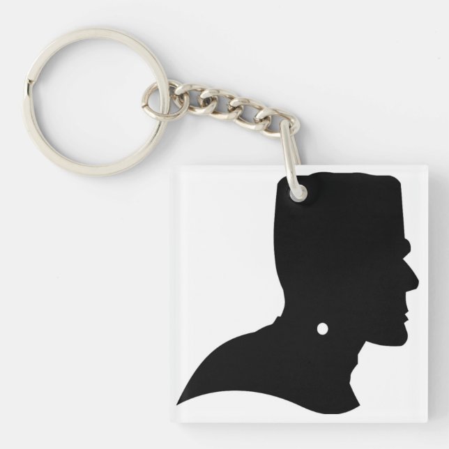 FRANKENSTEIN SILHOUETTE KEY RING (Front)