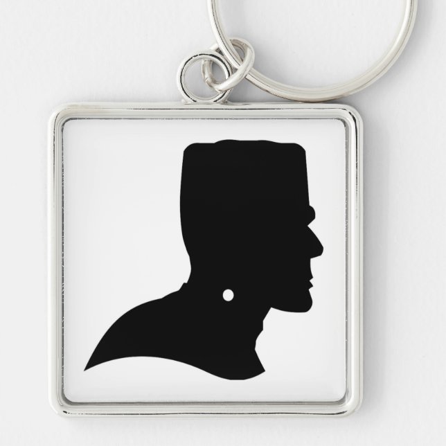 FRANKENSTEIN SILHOUETTE KEY RING (Front)