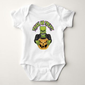 Frankenstein Skull Baby Bodysuit