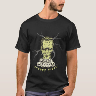 Frankenstein Spooky Vibes Halloween T-Shirt