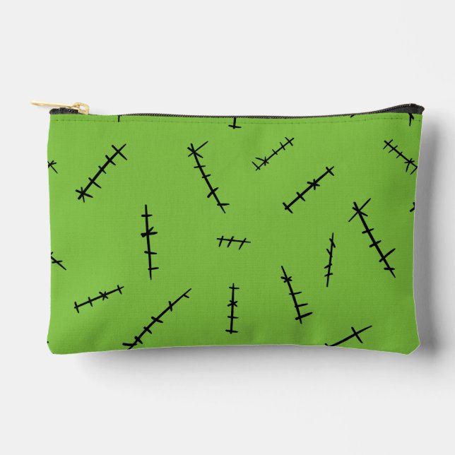 Frankenstein Stitches Accessory Pouch (Front)