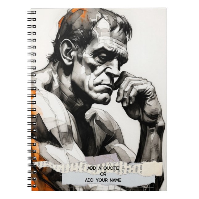 Frankenstein The Thinker Notebook Journal (Front)