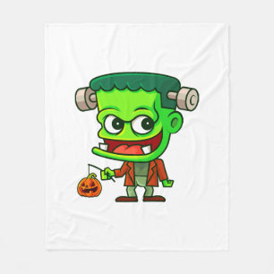 Frankenstein Toon Fleece Blanket
