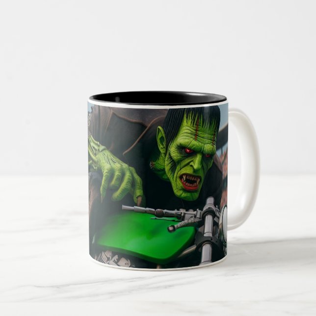 Frankenstein Two-Tone Coffee Mug (Front Right)