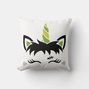 Frankenstein Unicorn Bat Pattern Halloween Decor Cushion