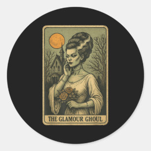 Frankensteins Bride Glamour Ghoul Shirt Women Taro Classic Round Sticker