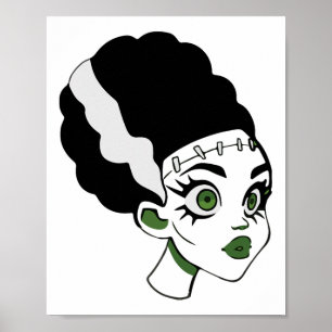 Frankenstein's Bride Monster Halloween Costume 1  Poster