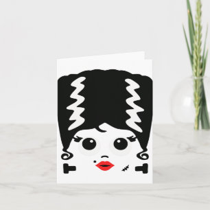 Frankenstein's Bride Monster Halloween Costume Card