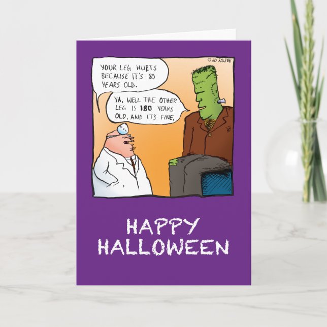 Frankenstein's Doctor Halloween Card (Front)