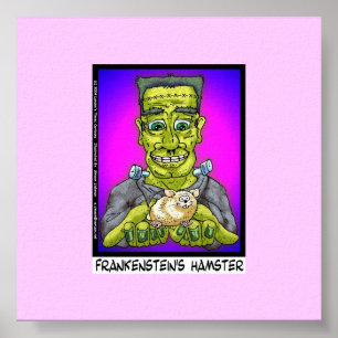 Frankenstein's Hamster Funny Canvas Print