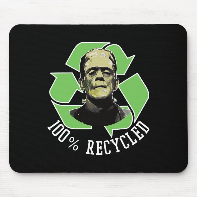 Frankenstein's Monster - 100% Recycled S Funny Hal Mouse Mat (Front)