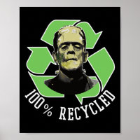 Frankenstein's Monster - 100% Recycled S Funny Hal
