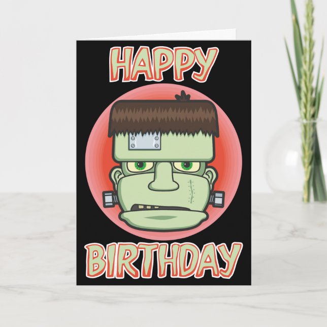 Frankenstein's Monster Birthday Card (Front)