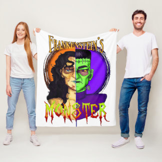 Frankenstein's Monster - Classic Horror Throw Blan Fleece Blanket