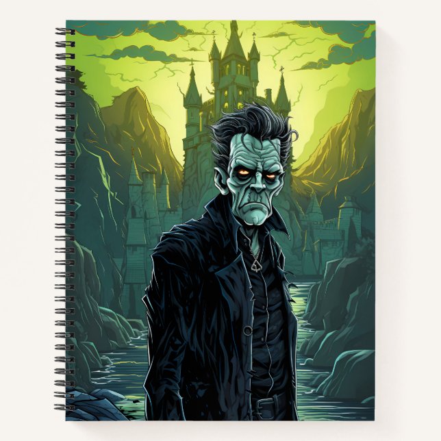 Frankenstein's Monster Halloween Notebook (Front)